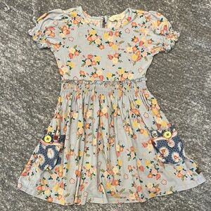 EUC Matilda Jane chalkboard doodles lap dress size 4